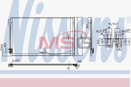 Конденсатор без хладогена NISSENS 941054