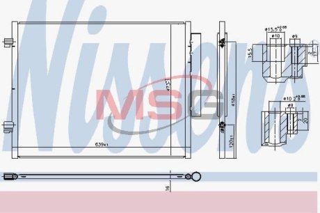 Радіатор кондиціонера NISSENS 941066