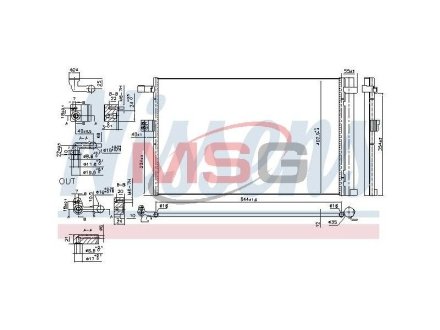 CHЈODNICA KLIMY BMW X3 /G01/ 16- NISSENS 941187