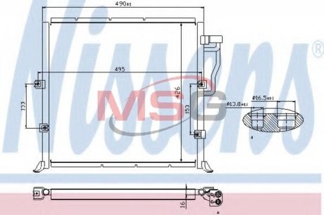 Радіатор кондиціонера First Fit NISSENS 94157