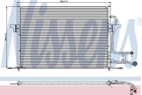 Радіатор кондиціонера NISSENS 94189