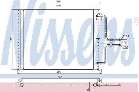 Конденсатор, кондиционер NISSENS 94201