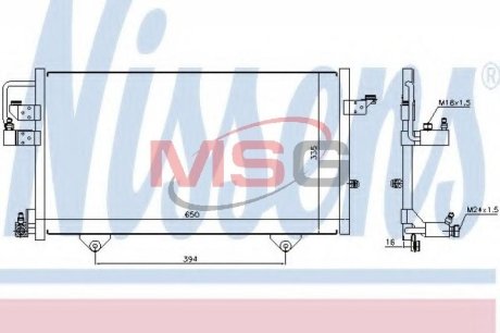 Конденсатор, кондиционер NISSENS 94209