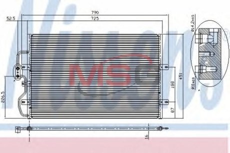 Конденсатор, кондиционер NISSENS 94210