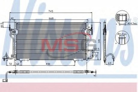 Радіатор кондиціонера NISSENS 94218