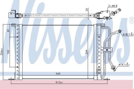 Конденсатор, кондиционер NISSENS 94277