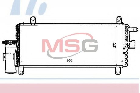 Радіатор кондиціонера NISSENS 94280