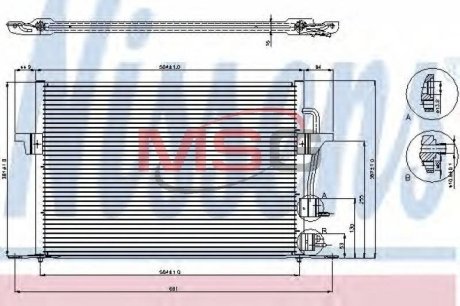 Конденсатор, кондиционер NISSENS 94308