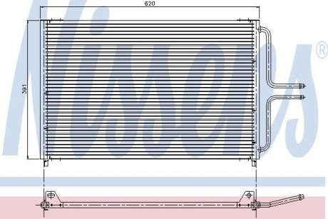 Радіатор кондиціонера NISSENS 94322