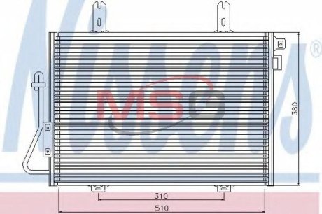 Конденсатор, кондиционер NISSENS 94324