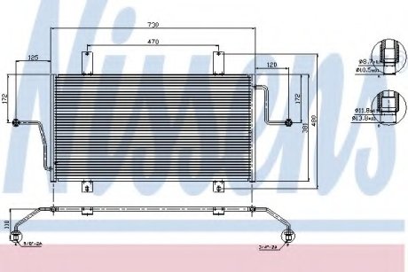 Радіатор кондиціонера NISSENS 94325