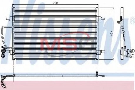 Конденсатор, кондиционер NISSENS 94345