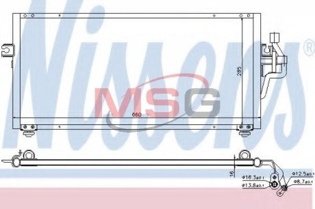 Конденсер кондиціонера NISSENS 94357