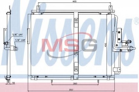 Конденсатор, кондиционер NISSENS 94377