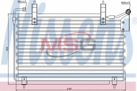 Радіатор кондиціонера NISSENS 94399