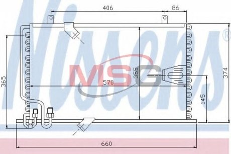 Конденсатор, кондиционер NISSENS 94408