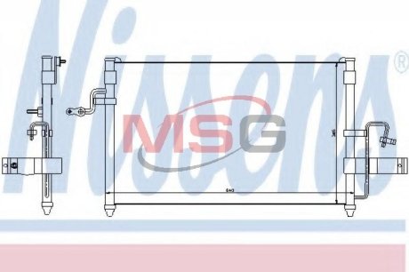 Радиатор системы охлаждения NISSENS 94414