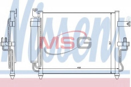 Конденсатор, кондиционер NISSENS 94452