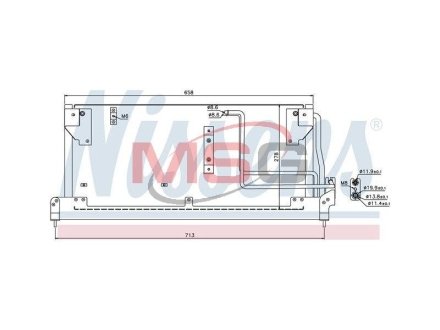 Конденсатор, кондиционер NISSENS 94502