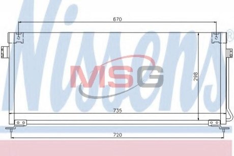 Конденсатор, кондиционер NISSENS 94507