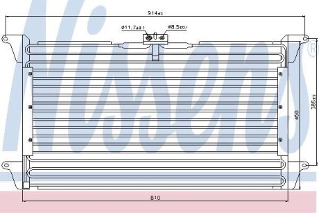 Радіатор кондиціонера NISSENS 94539