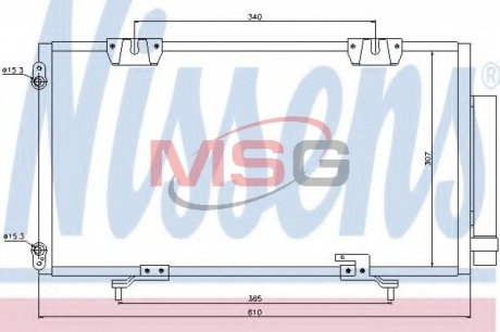 Конденсатор, кондиционер NISSENS 94540