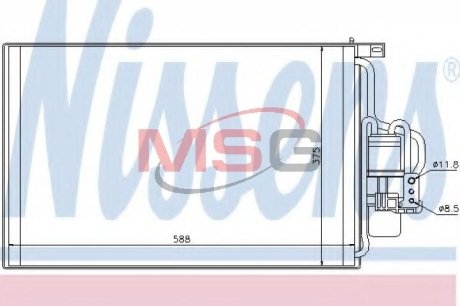 Конденсатор, кондиционер NISSENS 94547