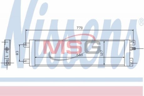 Радіатор кондиціонера NISSENS 94558