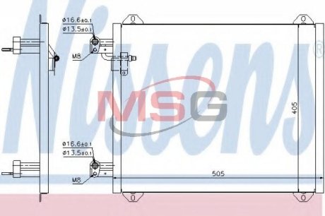 Конденсатор, кондиционер NISSENS 94584