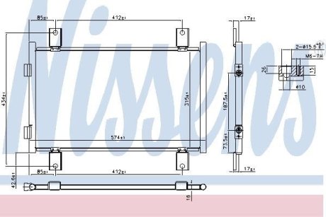 Конденсатор, кондиционер NISSENS 94712