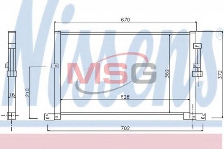 Конденсатор, кондиционер NISSENS 94718