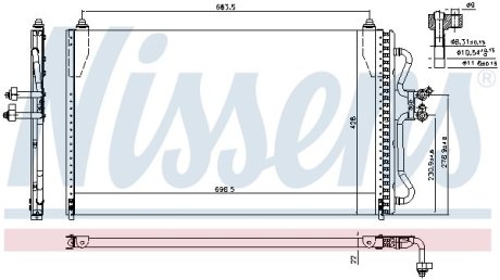 Конденсатор, кондиционер NISSENS 94731