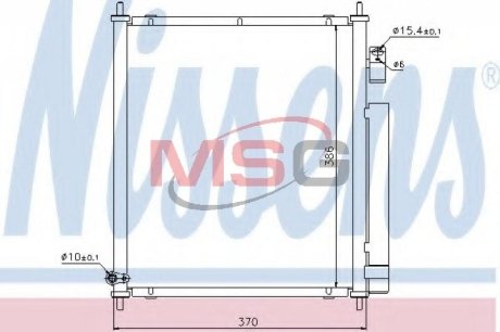 Конденсатор, кондиционер NISSENS 94734