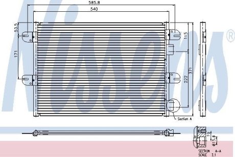 Конденсатор, кондиционер NISSENS 94764