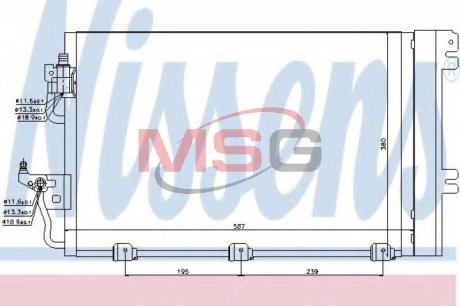 Конденсатор без хладогену NISSENS 94767