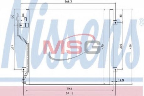 Конденсатор, кондиционер NISSENS 94773