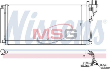 Конденсатор без хладогена NISSENS 94804