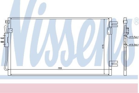 Конденсатор, кондиционер NISSENS 94806