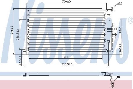 Радіатор кондиціонера NISSENS 94846