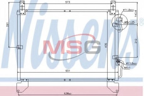 Конденсатор без хладогена NISSENS 94861