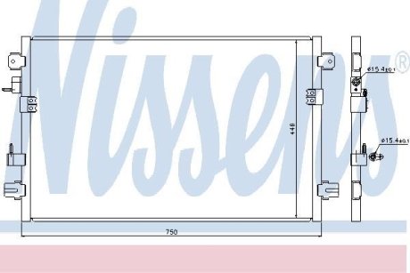 Радіатор кондиціонера NISSENS 94906
