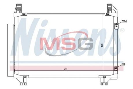 Конденсатор, кондиционер NISSENS 94991