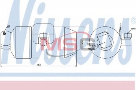 Осушувач кондиціонера NISSENS 95027