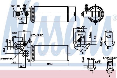 Осушувач кондиціонера NISSENS 95037