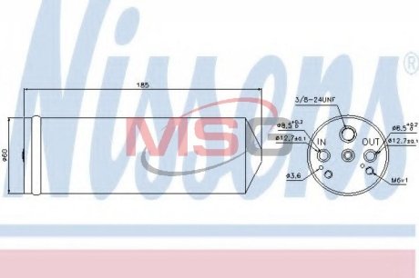 Осушитель, кондиционер NISSENS 95134