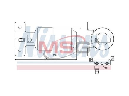 Осушитель, кондиционер NISSENS 95169