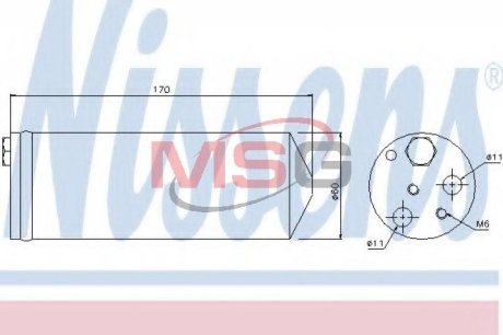 Осушитель, кондиционер NISSENS 95239