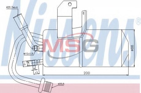 Осушитель, кондиционер NISSENS 95317