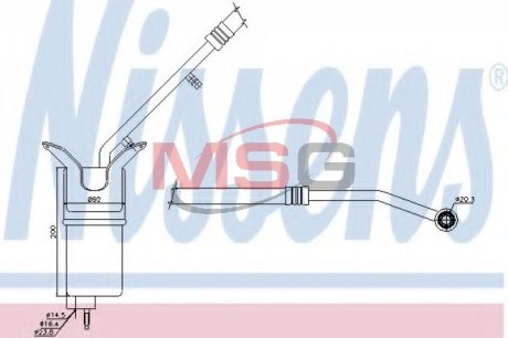 Осушитель, кондиционер NISSENS 95330