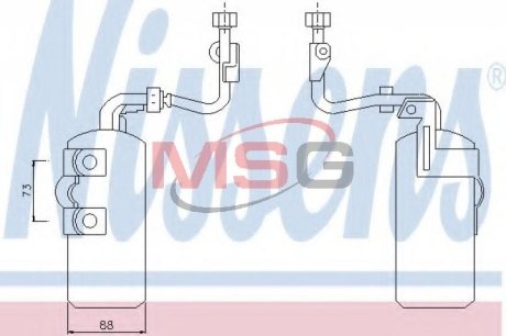 Осушитель, кондиционер NISSENS 95384